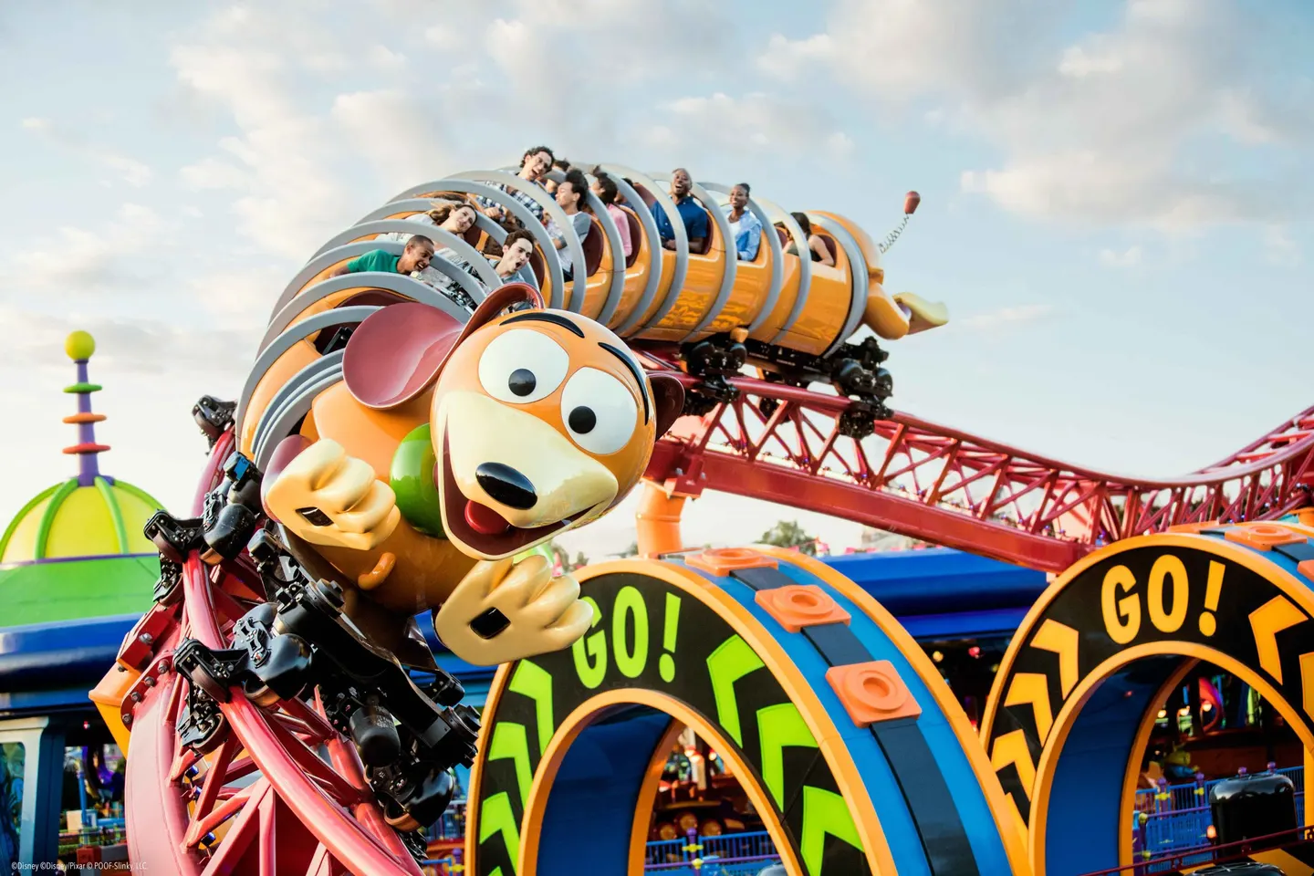 Montaña rusa Slinky Dog Dash en Hollywood Studios