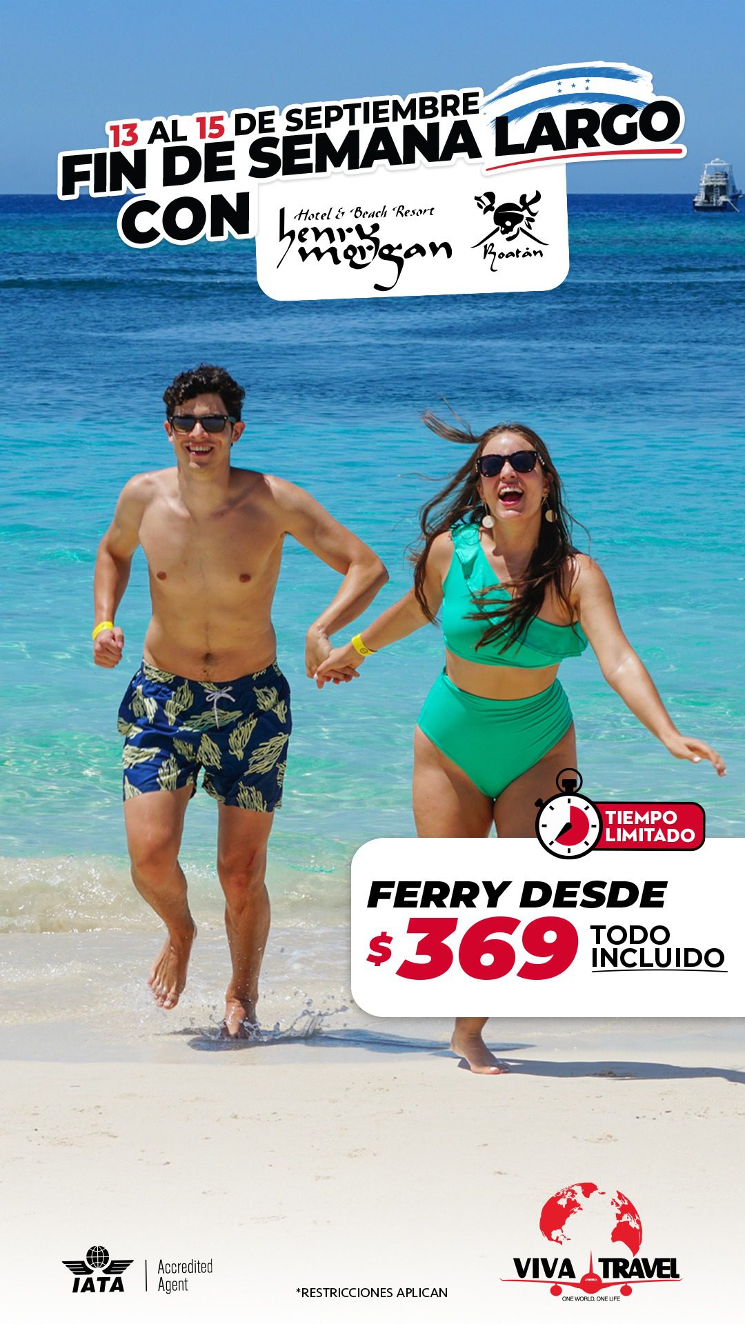Promoción Roatán fin de semana largo